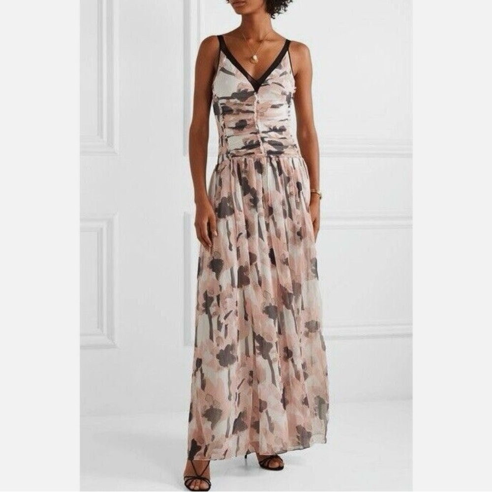 Jason Wu Floral-Print V-Neck Maxi Dress